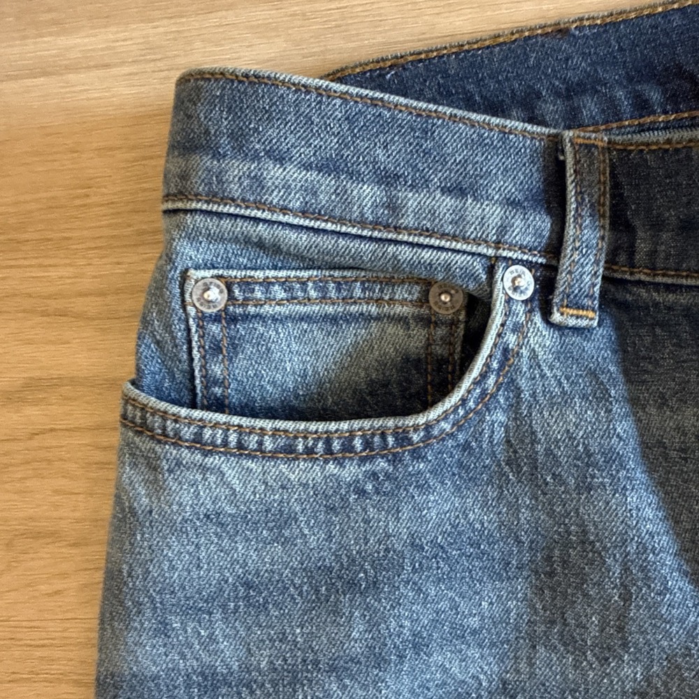 Reiss Picton Jeans Men's 28x30 Slim Fit Washed Indigo Green Cast Denim NWT - Picture 8 of 14